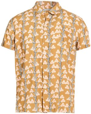 Daniele Alessandrini Camel Shirt Viscose - Natural
