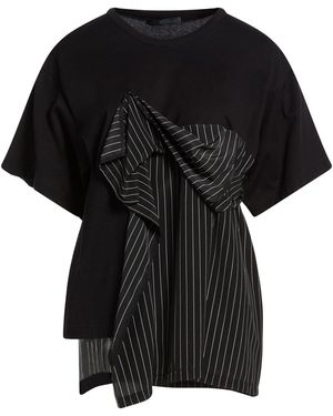 Y's Yohji Yamamoto T-Shirt Cotton, Polyester - Black