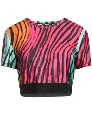 Just Cavalli T-Shirt Polyester, Elastane - Red