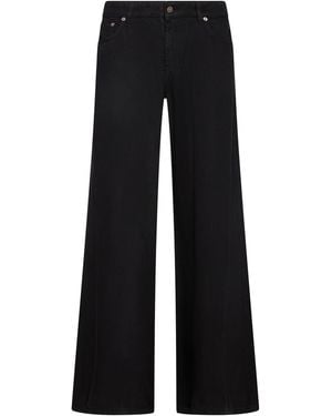 Dondup Trousers Cotton, Lyocell - Black