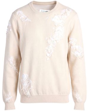 MM6 by Maison Margiela Cream Jumper Acrylic, Virgin Wool - Natural