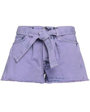 3x1 Denim Shorts Cotton - Purple