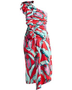 FARM Rio Midi Dress - Red