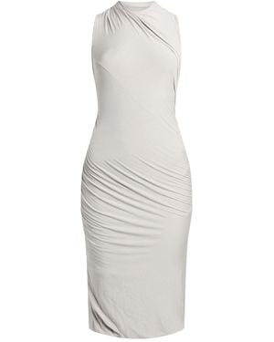 Rick Owens Light Midi Dress Modal, Cashmere, Elastane - White