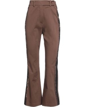 Denny Rose Pants Cotton, Elastane - Brown