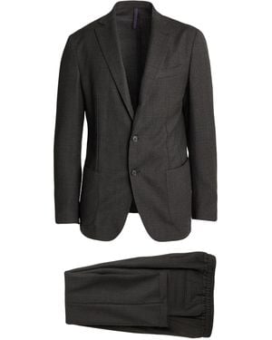 Santaniello Il Viaggiatore Suit Polyester, Wool, Elastane - Black