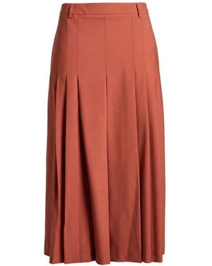 Semicouture Pants Polyester, Virgin Wool, Elastane - Orange