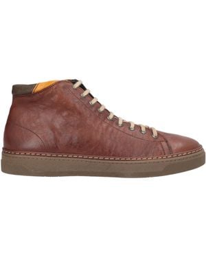 Exton Trainers Leather - Brown