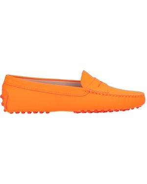 Tod's Tods Gommino Leather Loafer - Orange