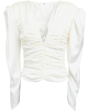 Nineminutes Ivory Top Polyester, Elastane - White