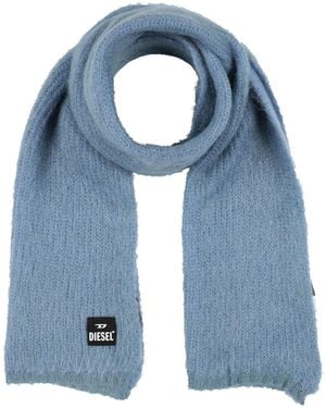 DIESEL Light Scarf Mohair Wool, Nylon, Wool - Blue