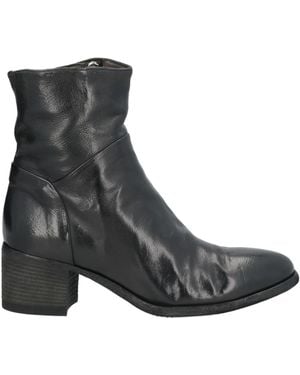 Officine Creative Leather Lace-Up Ankle Boots - Black
