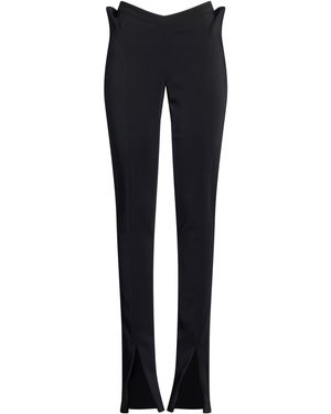Mugler Trousers Viscose, Elastane - Blue