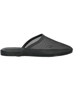 Ancient Greek Sandals Mules & Clogs Textile Fibres - Black