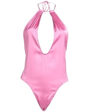 Jacquemus Fuchsia Bodysuit Viscose, Elastane - Pink