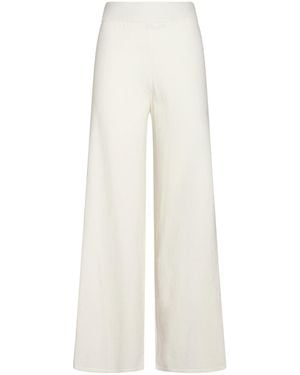 Kontatto Pants Viscose, Acrylic, Elastane - White