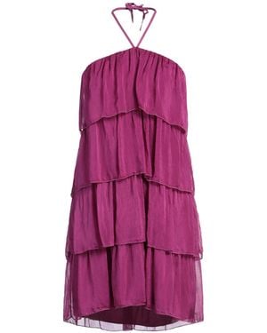 Dixie Mini Dress Viscose, Silk - Purple