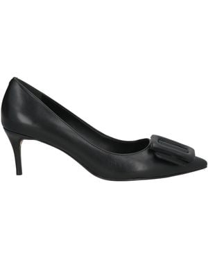 Carrano Court Shoes Leather - Black