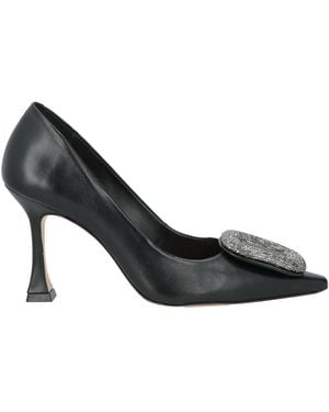 Vicenza Court Shoes Calfskin - Black