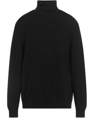 ARMANI EXCHANGE Turtleneck Cotton, Acrylic, Virgin Wool - Black