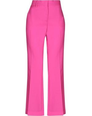 MSGM Fuchsia Trousers Virgin Wool - Pink