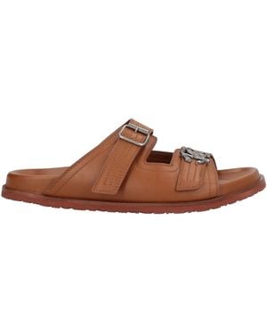 Roberto Cavalli Sandals Calfskin - Brown