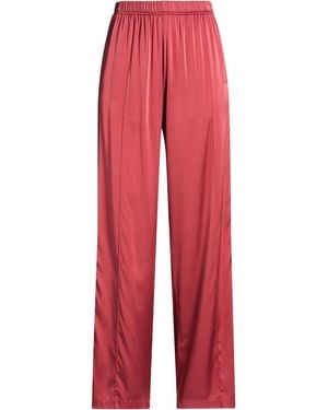 forte_forte Trousers Silk, Elastane - Red