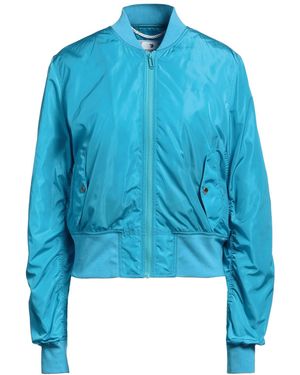 Off-White c/o Virgil Abloh Polyamide Logo Bomber Jacket - Blue