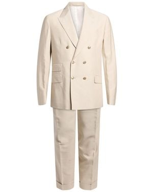 Eleventy Platinum Suit Cotton, Cashmere, Elastane - Natural