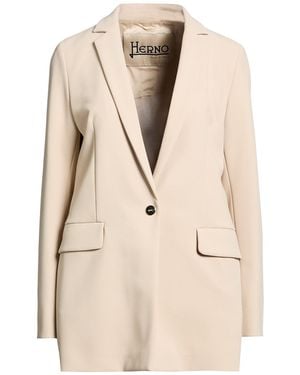 Herno Blazer Polyester, Elastane - Natural