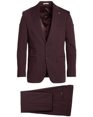 SUIT SARTORIA Burgundy Suit Pes, Viscose, Elastane - Purple
