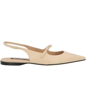 Sergio Rossi Ballet Flats - Natural