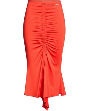 Gaelle Paris Rust Midi Skirt Polyester, Elastane - Red