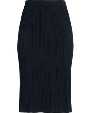 Thom Browne Midi Skirt Virgin Wool - Blue