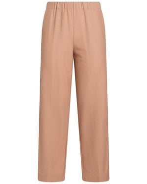 Kiltie Sand Trousers Virgin Wool, Elastane - Natural
