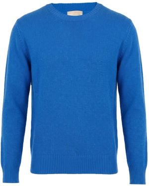 120% Lino Pullover - Blu