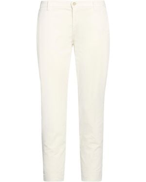 120% Lino Trousers Cotton, Elastane - White