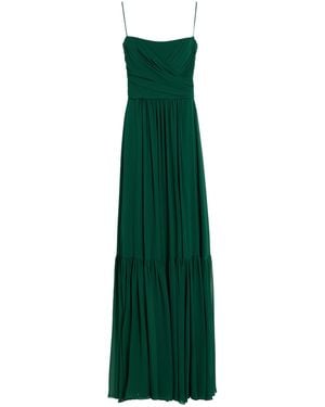 Max Mara Emerald Maxi Dress Silk - Green