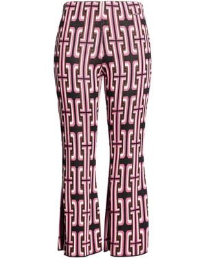 Liu Jo Pants Viscose, Polyamide, Metallic Polyester - Red