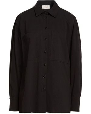 ViCOLO Shirt Cotton, Polyamide, Elastane - Black