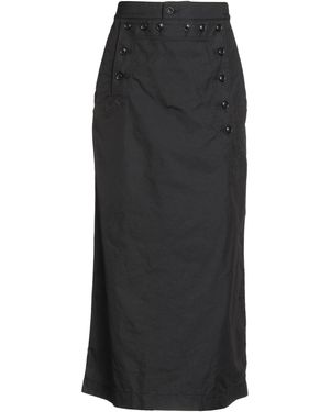 Engineered Garments Charcoal Midi Skirt Cotton, Nylon - Black