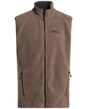 Jack Wolfskin Vest Polyester - Brown
