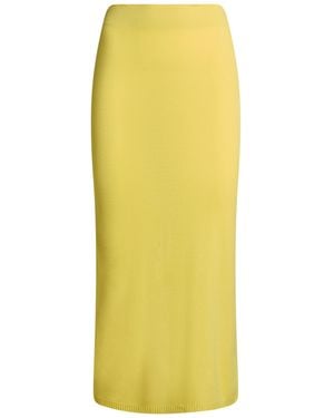 Compagnia Italiana Midi Skirt - Yellow