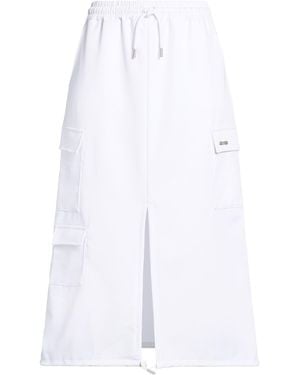 DISCLAIMER Midi Skirt Polyester, Rayon, Elastane - White