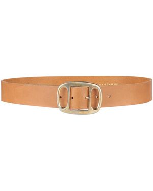 Jejia Tan Belt Leather - White