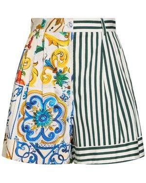 Dolce & Gabbana Shorts & Bermuda Shorts Cotton, Elastane - Blue