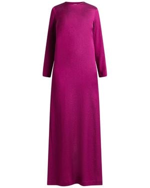 Alysi Maxi Dress Viscose, Cotton, Polyamide - Purple