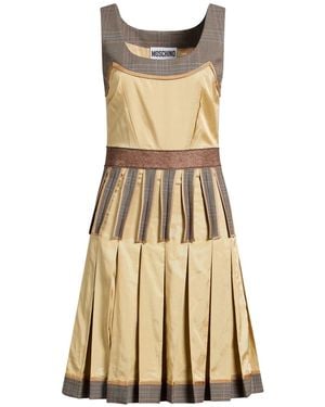 Moschino Mini Dress Polyester, Virgin Wool, Elastane, Viscose, Cotton - Natural