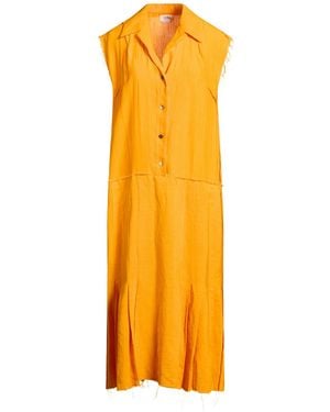 Quira Midi Dress Linen, Viscose - Orange