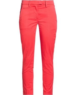 Dondup Trousers Cotton, Elastane - Red